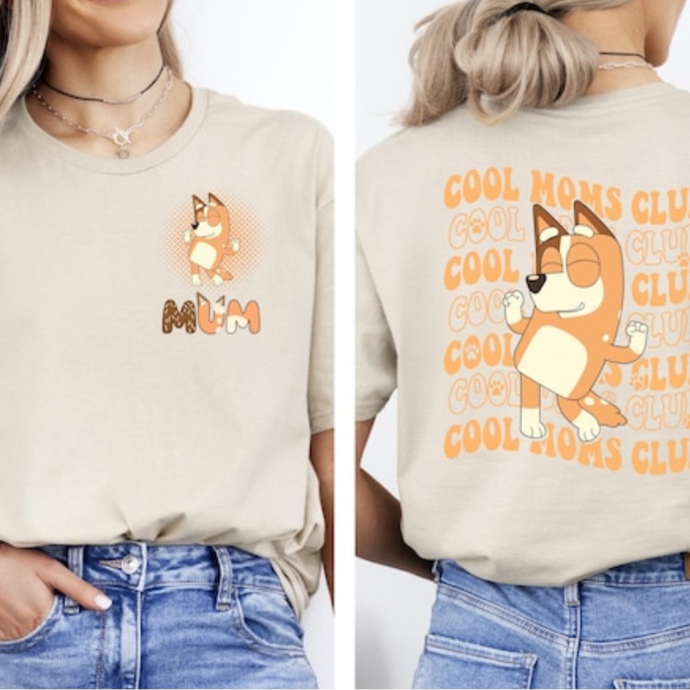 New - Cool Moms Club Kids T-Shirt - Beige